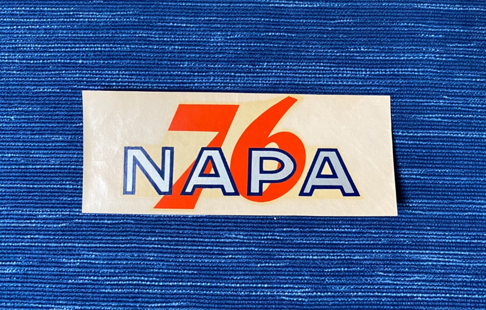 Vintage Union 76 Oil Napa California Transfer Decal Gas Station Travel Souvenir